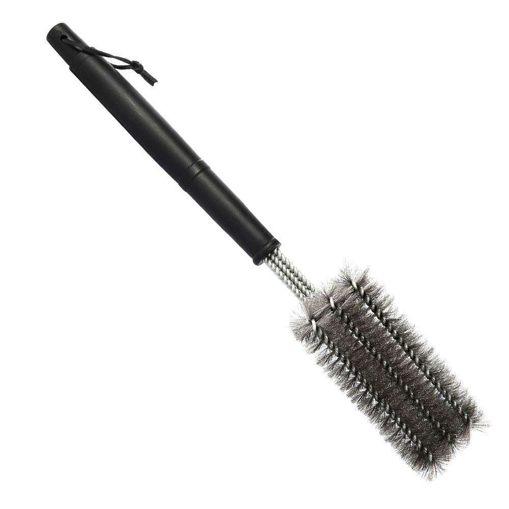 N/C Grill Brush - Extra Strong BBQ Cleaner Accessories - Safe Wire Bristles 18" Stainless Steel Barbecue Triple Scrubber Cleaning Brush for Charcoal Grilling 6