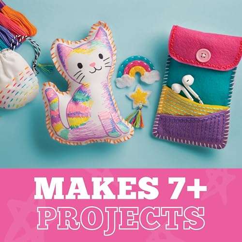 Craft-tastic Let’s Learn to Sew – Mini Sewing Kit, Arts and Crafts, Art Supplies, Embroidery Kit for Beginners, Includes Sewing Supplies, Easy-to-Follow Instructions, Arts & Crafts, Ages 7+ 6