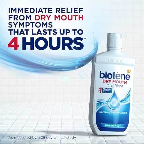 biotène Oral Rinse Mouthwash for Dry Mouth, Breath Freshener and Dry Mouth Treatment, Fresh Mint, 16 fl oz 3