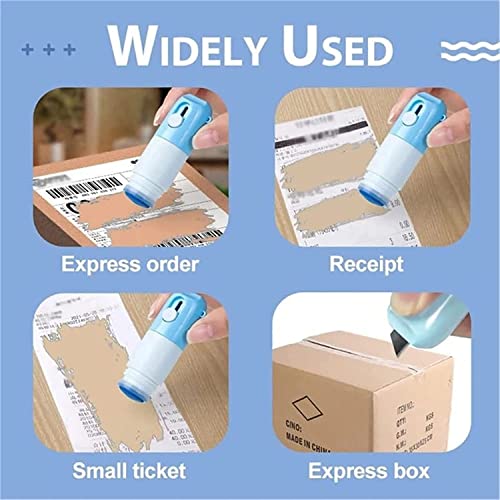 Aavad-Khodal Enterprise Thermal Paper Correction Fluid with Unboxing Knife,Thermal Paper Data Protection Fluid,Portable Information Anti-Leakage Protection Correction Fluid for Package Labels,Bills 2