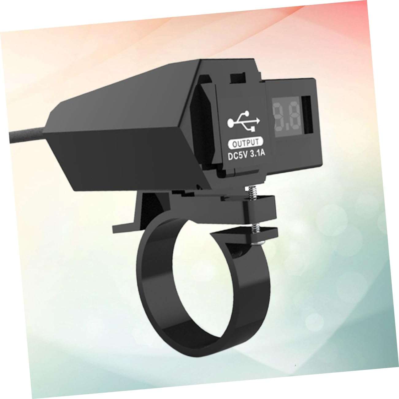 Cabilock Dual USB Port Motorcycle Phone Charger Waterproof USB Charger Led Display 3.1a Max Output 5