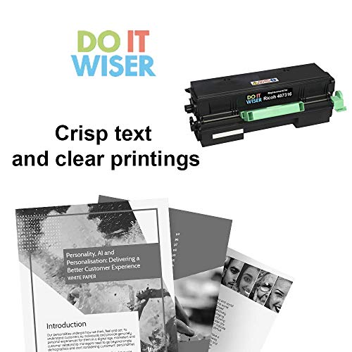 Do it Wiser Compatible Black Printer Toner Cartridge Replacement for Ricoh 407316 Ricoh SP 4510DN SP 3600DN SP 3600DN SP 3600SF SP 3610SF SP 4510SF SP 4500HA - High Yield 12,000 Pages 2