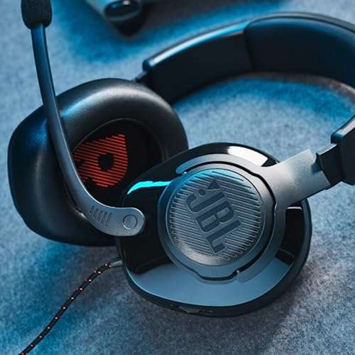 JBL Quantum Wired Over Ear Headphones with Mic (Black) 5