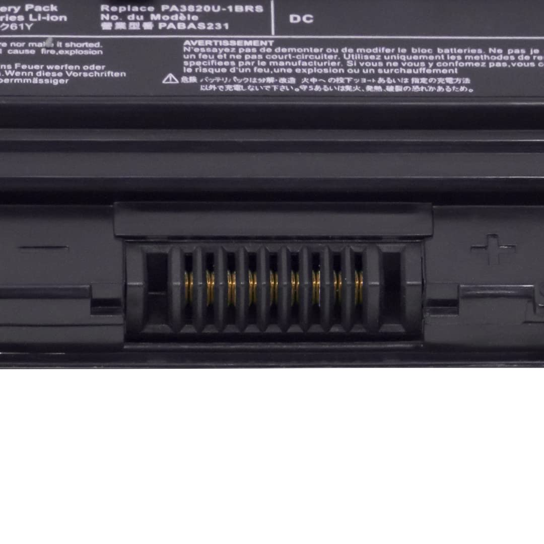 DR. BATTERY PA3820U-1BRS Laptop Battery Replacement for Toshiba Mini NB505 Mini NB500 Mini NB550D Series Satellite T230 Series Portege T230 Series PABAS231 PA3821U-1BRS [10.8V/4400mAh/48Wh] 3