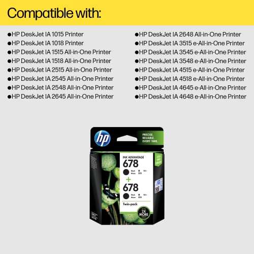 HP 678 2-Pack Black Original Ink Advantage Cartridges 4