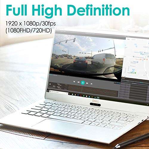 Whistler D28RS 1080P Dash Cam with Built-in WiFi, GPS Dashboard Camera, 1.2” LCD Screen, G-Sensor Security Camera for Car, Loop Recording, Parking Monitor, 120° Wide Angle Driving Recorder 3