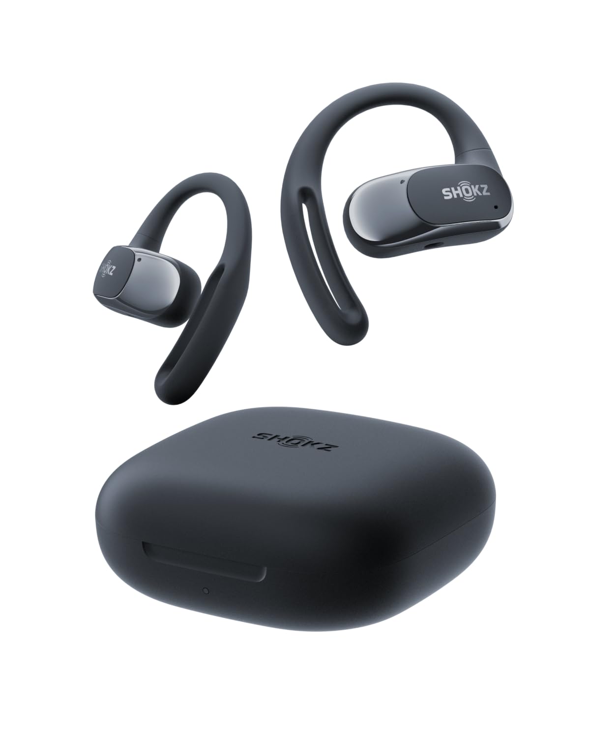 SHOKZ OpenFit Air - Open-Ear Headphones, True Wireless Earbuds, Water Resistant, Secure Earhooks for Daily Use, Black 1