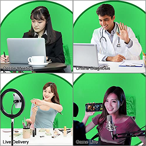 VONOV Green Screen Webcam Background - 56" Square - Video Conferencing - Zoom Background - Chroma Key - Manual Focus - 720p HD 5