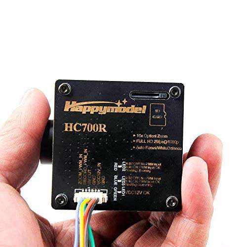 Hockus Accessories Happymodel HC700R 1080P HD Recorder 32x Zoom FPV Camera DVR Support 64G SD for FPV Drone Quadcopter - (Color: as Shown) 5