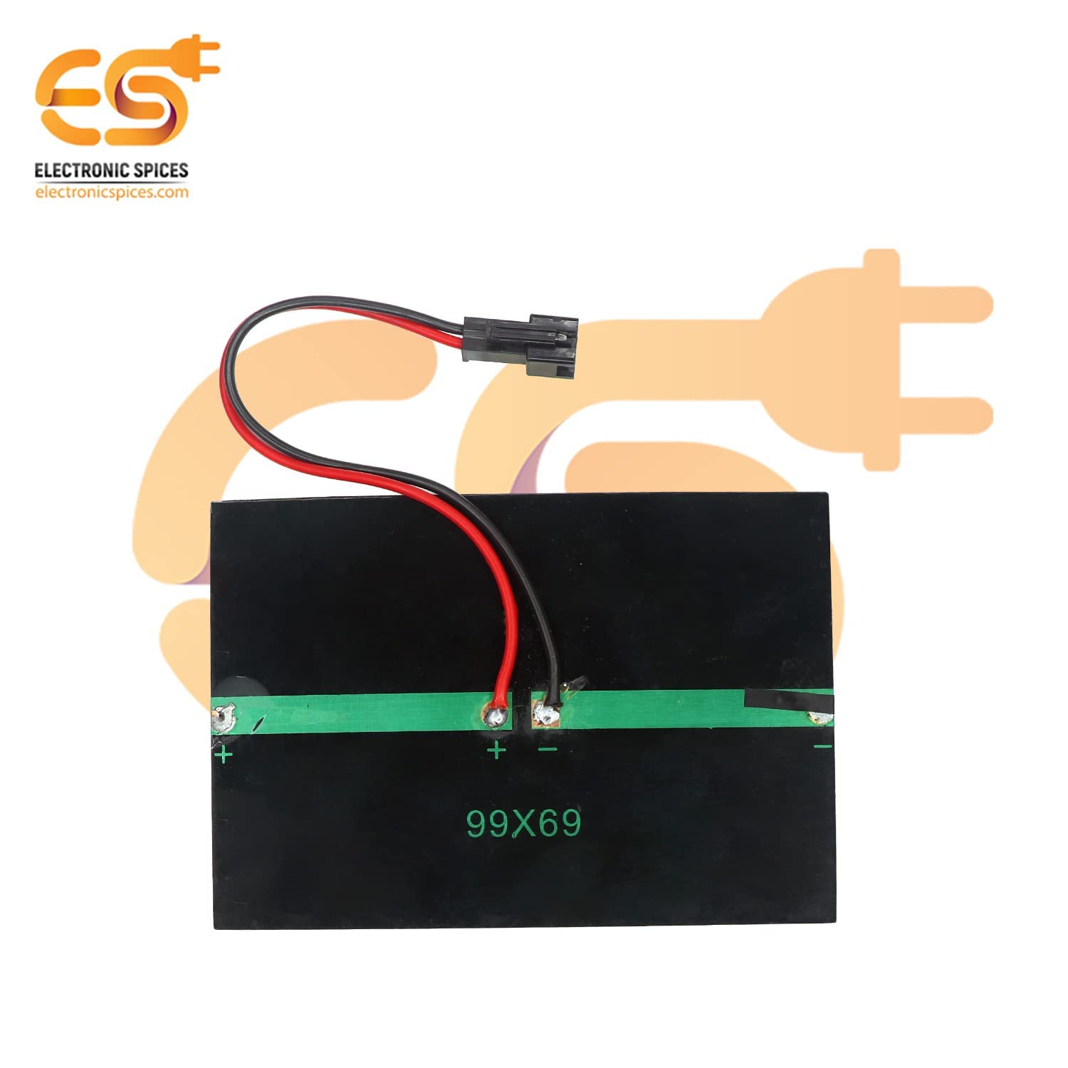 Electronic Spices Combo of 99 X 69 Mini Solar Panel With Dynamo Dc Motor, 150mm and 40mm Propeller, Dpdt Rocker Switch and 10mm Led Light 222 3