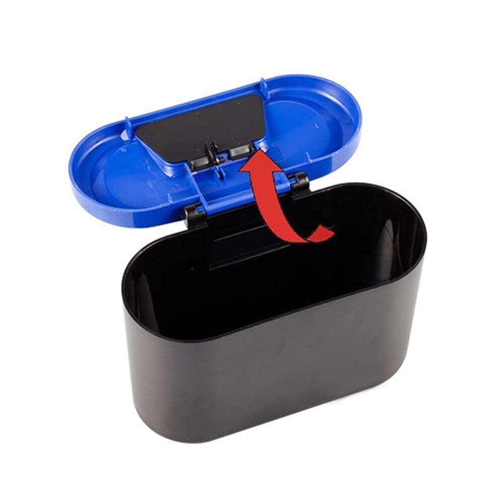 Dravizon Trash Can Auto Trash Car Holder Bin Mini Trash Can Garbage Dust Storage Case for Auto Accessories Auto Organizer 5