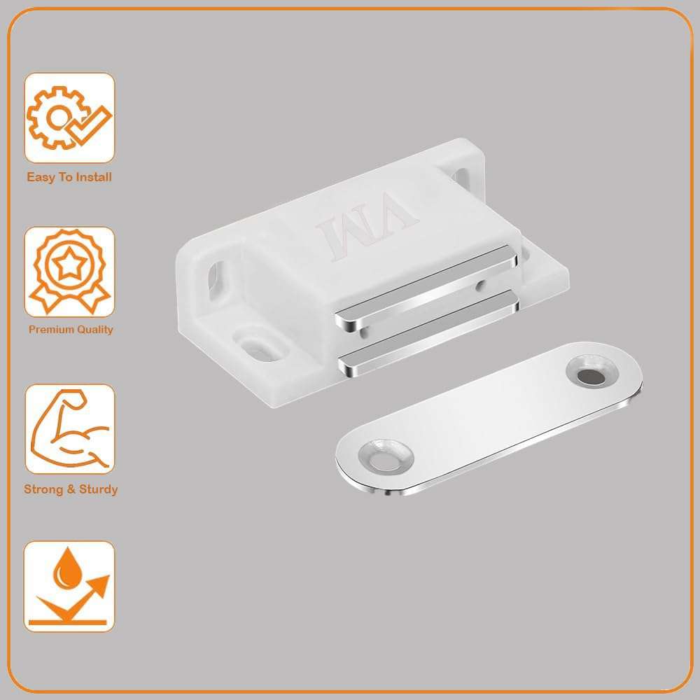 Aoking Multiple Uses Small Magnet Door Catcher/Stopper for Cabinet Cupboard Wardrobe Kitchen & Bathroom Pack of 7 4