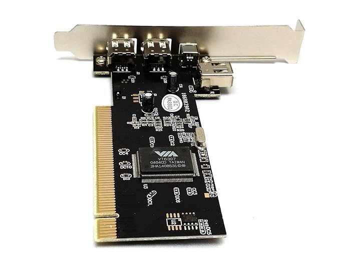 Hexabyte PCI Firewire 400 Card – IEEE 1394a Adapter for Desktop PC – 3-Port Firewire Expansion Card for Video Capture & Audio Devices – Compatible with Windows 11/10/8/7 3