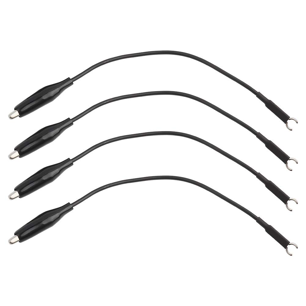 Oumefar 4Pcs Oscilloscope Probe Ground Wire Cable Professional High Presision Oscilloscope Probe Ground Parts with Clip Oscilloscope Accessories Kit 4