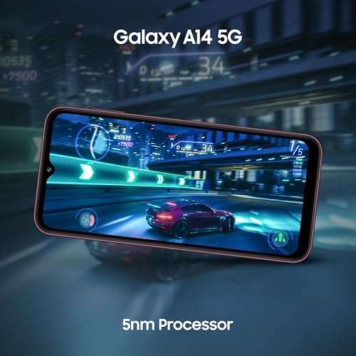Samsung Galaxy A14 5G (Dark Red, 6GB, 128GB Storage) | Triple Rear Camera (50 MP Main) | Upto 12 GB RAM with RAM Plus | Without Charger 3