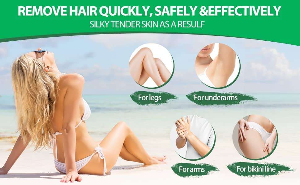 Herbal Face Wax Powder for Women - 7-Minute Natural & Painless Hair Removal, Ayurvedic Wax for All Skin Types, Cleans Dead Skin & D-Tans - Ideal for Face, Hands, Legs, Underarms & Bikini Line – 50g 6