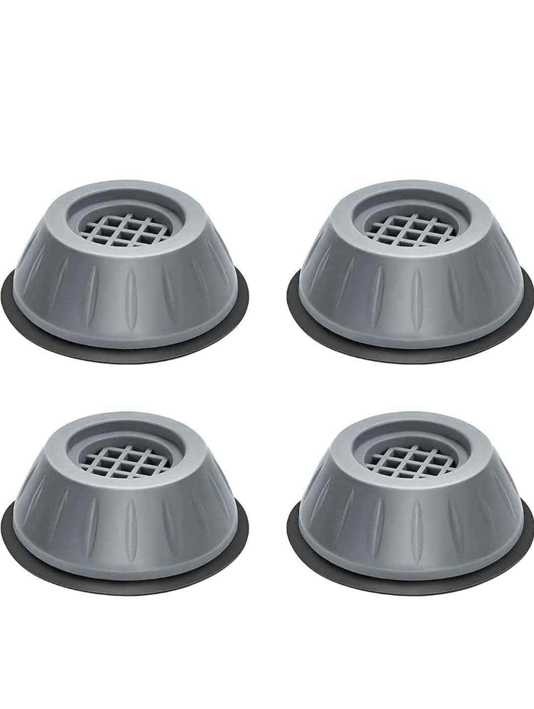 EASTASIF Anti Vibration Stand Suitable for Air Cooler, Refrigerator, Washing Machine, Water Cooler Material Plastic, Rubber (12 cm x 10 cm) 1