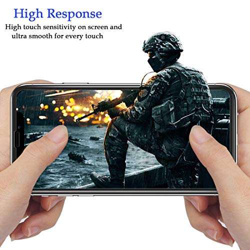 RHESHINE Privacy Screen Protector for iPhone 11/ iPhone XR, [1PACK] Anti-Spy Anti-Peep Tempered Glass Screen Protector Cover for iPhone 11/ iPhone XR, 6.1 Inch 5