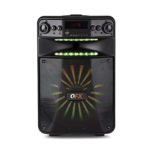 QFX PBX-1210 12" Bluetooth Rechargeable Speaker with 12" Woofer and Smart App Control 1