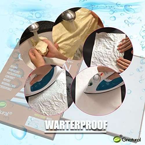 100% Cotton Business Paper, 8.5 x 11 inch 24lb Inkjet Laser Printing Paper, White Color Waterproof Watermark Paper- 100 Sheets Low Starch 5