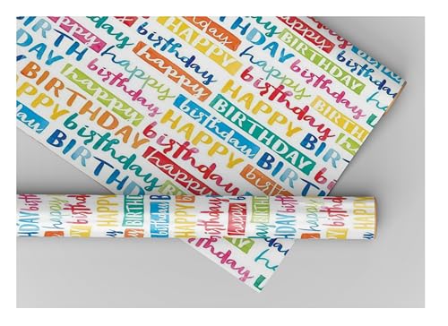 Accuprints Gift Wrapping Paper Pack Of 5|Design Birthday Print |Size 20 x 30 inch 1