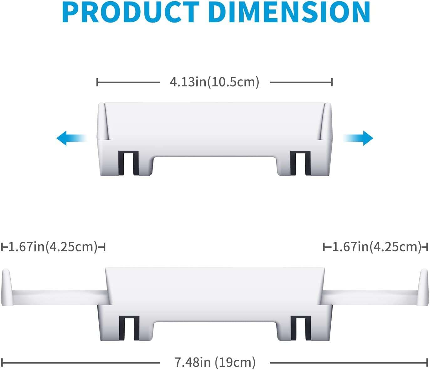 Tobo PS5 Dual Headset Holder, PS5 Headset Stand, PS5 Headphone Hook, Retractable Gaming Headsets Hanger for Playstation 5, No Screws, No Tape, White 4