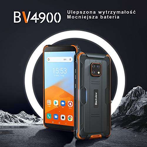 Blackview BV4900 Rugged Cell Phone Unlocked,5.7" Android 10.0 Smartphone IP68 Waterproof, 3GB+32GB ROM .5MP+8MP Cameras, 5580MAh Battery,Dual Sim NFC Face ID GPS-US Version (Green) 2