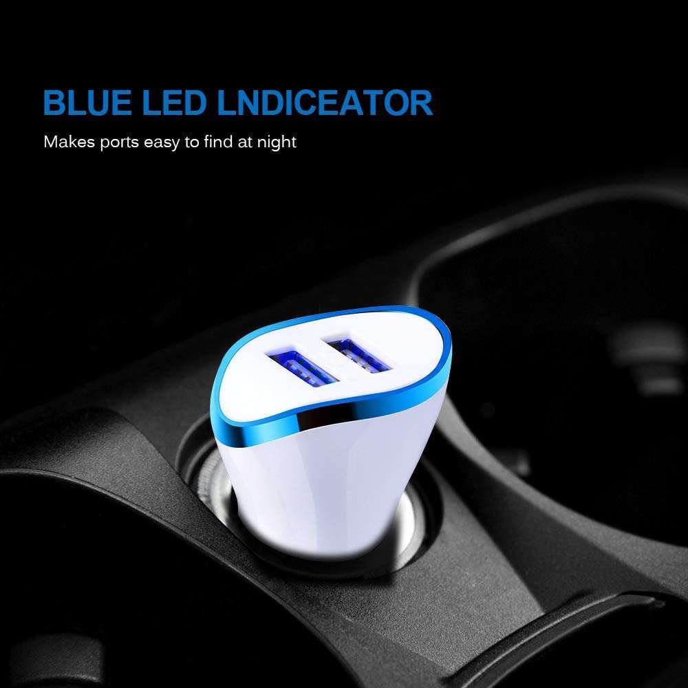 Siwi Car Charger for Realme X50 / X 50, Realme X50 Lite / X 50 Lite, Realme X50 Pro / X 50 Pro, Realme XT 730G / 730 G, Samsung Galaxy A11 / A 11 Car Charger Adapter | High Speed Rapid Fast Dual USB Port Car Mobile Charger With 1 Meter Type-C USB Fast Charging Cable (3.1 Amp, TN5-4, Multi) 6