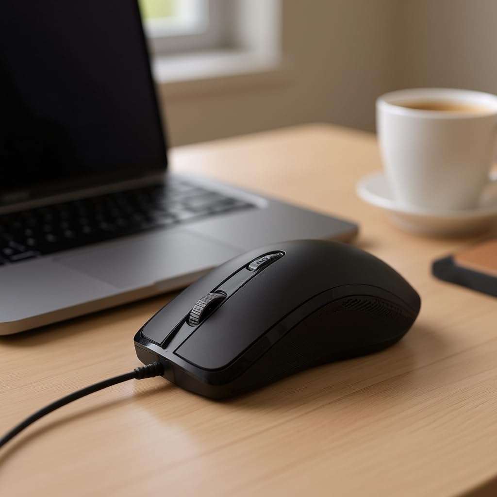 SNAPPSY Game Wired Luminous Mouse with USB Interface | Silent Precise Control for Desktop Computers, PC, Notebook, Office, and Gaming 4-Button 6