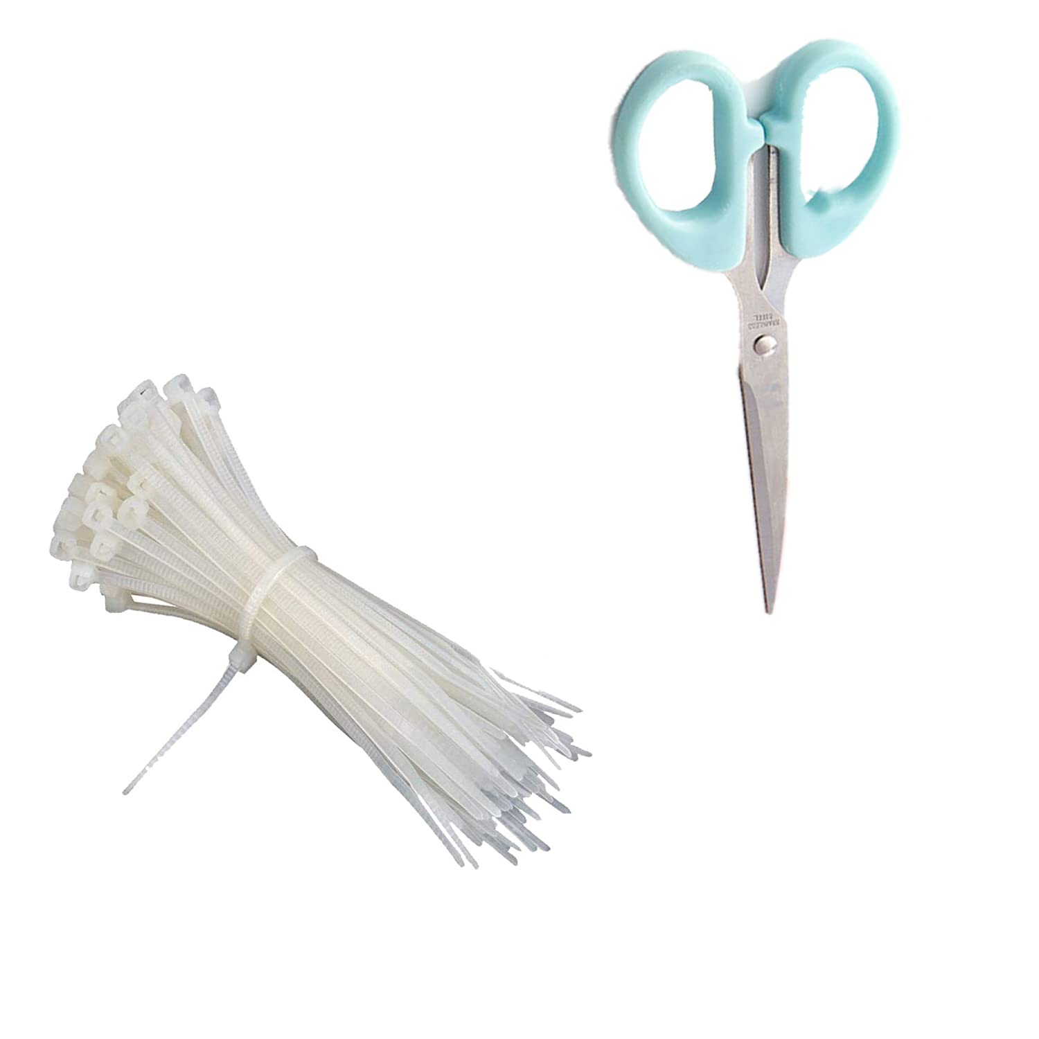 TAVASYA UV Resistant 3 X 5 Feet PVC Gate Sheet_Grill Sheet_Gate Covering Sheet_Balcony Saftey Sheet_Privacy Sheet_Blue Color_with 1 Scissor_50 Tags TVSGS1 3