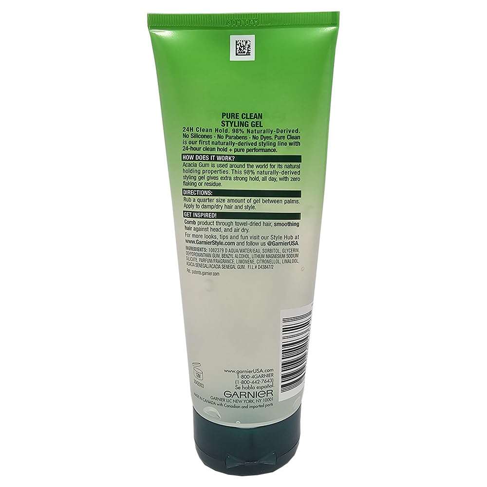 Garnier Fructis Style Pure Clean Styling Gel, 20.4 Fl Oz (Pack of 3) 3