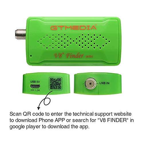 GTMEDIA V8 Satellite Finder BT03 Digital Satellite Signal Meter Finder Signal Measuring Device Locator, for Dish Network Directv FTA | Bluetooth Connect Via Android/iOS App 4