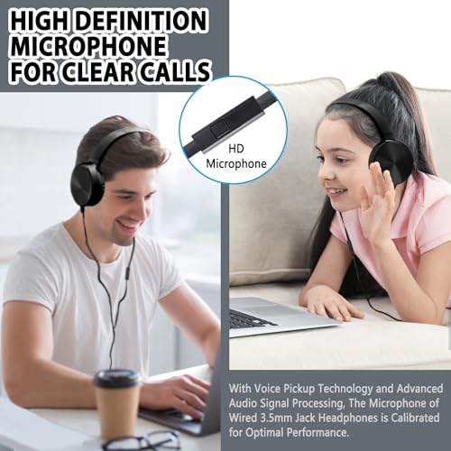 Wensdo Wholesale Bulk Headphones with Microphone 24 Pack for Classroom, Durable Headsets Class Set for School Students Kids and Adult (HY450, Black) 4