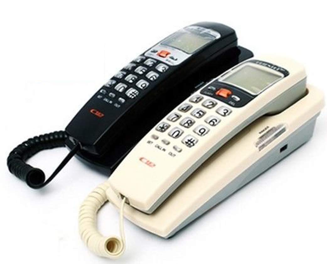 PAVLAX Multipurpose Wall Mounted and Desktop Corded Telephone Landline Caller ID Telephone For Home Office Hotel (Multi Color) (KX-T555 CID) 6