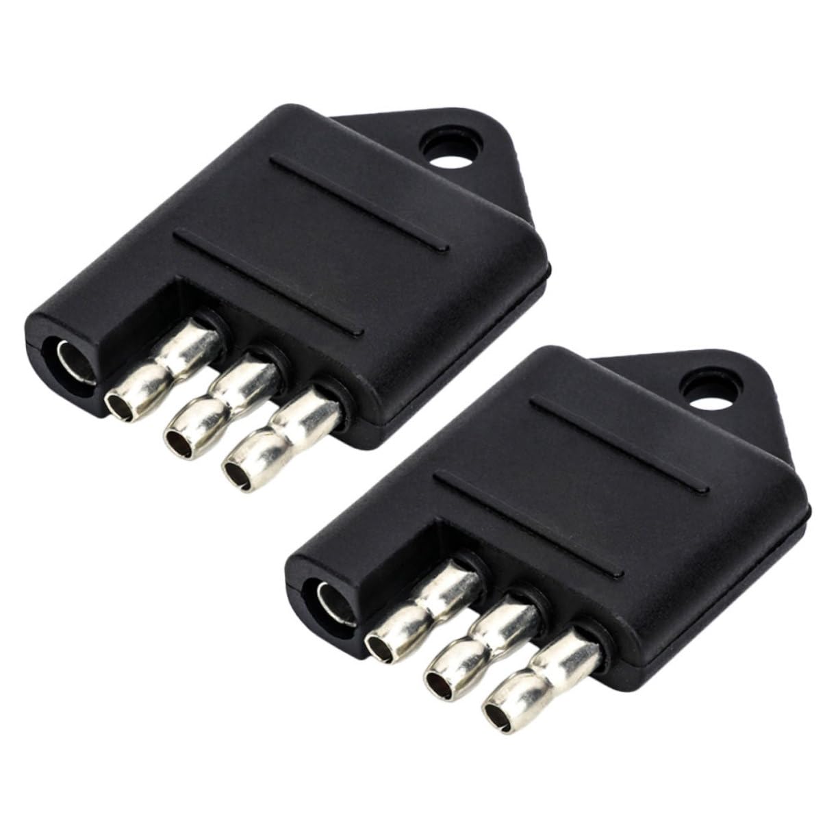 PENIKOKO Quick Connect Trailer Tester 4-pin Trailer Test Plug Camper Connector Tester Brake Light