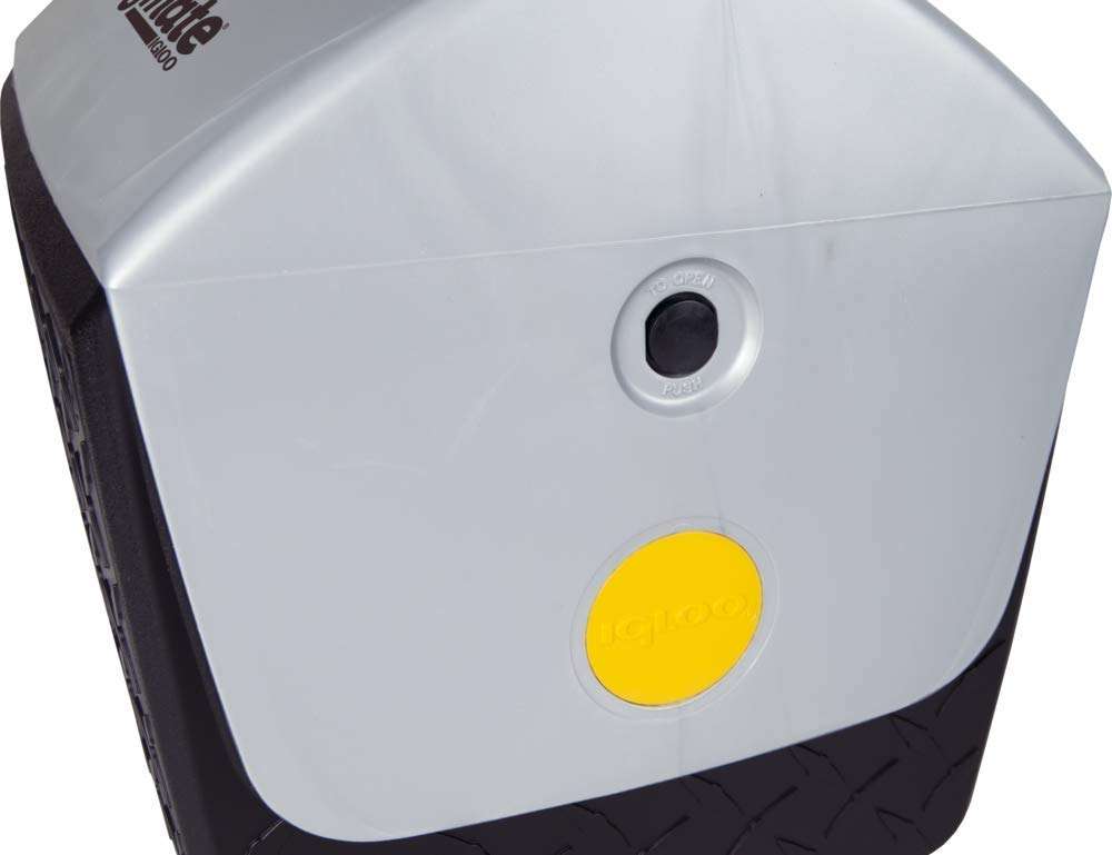 Igloo Playmate 13-Inch Black Ice Chest, Molded-In Handle, Tent-Shaped Lid with Side Button Release 4