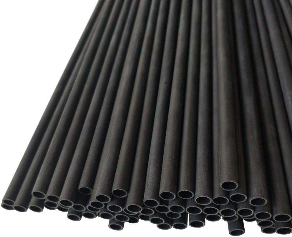 ZSHJGJR 30 Inch Pure Carbon Arrow Shaft 340 400 500 600 Spine Carbon Bare Shaft Tube ID 6.2mm for DIY Archery 6/12/24pcs (Spine 500, 24) 3