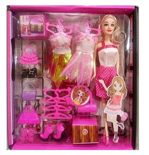 HALO NATION® Fashion Doll Closet Wardrobe for Doll Clothes and Accessories - Ultimate Closet Portable Fashion Toy with Doll, Clothing, Accessories and Hangars, Gift for 3 to 8 Year Olds 2