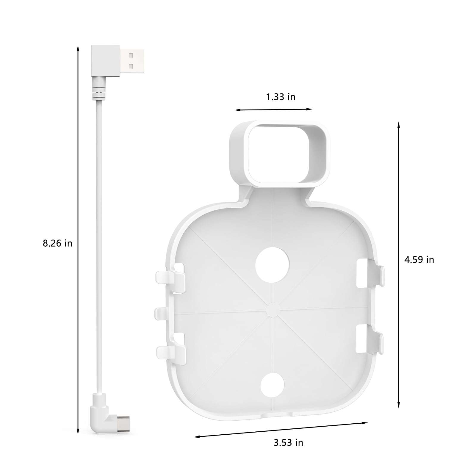 Huafly Wall Bracket for Blink Sync Module XR, with a Short Cable, Wall Holder for All-New Blink Sync Module XR fits Blink System, with No Messy Easy to Move, Save Space, Charging Plug is NOT Included 3