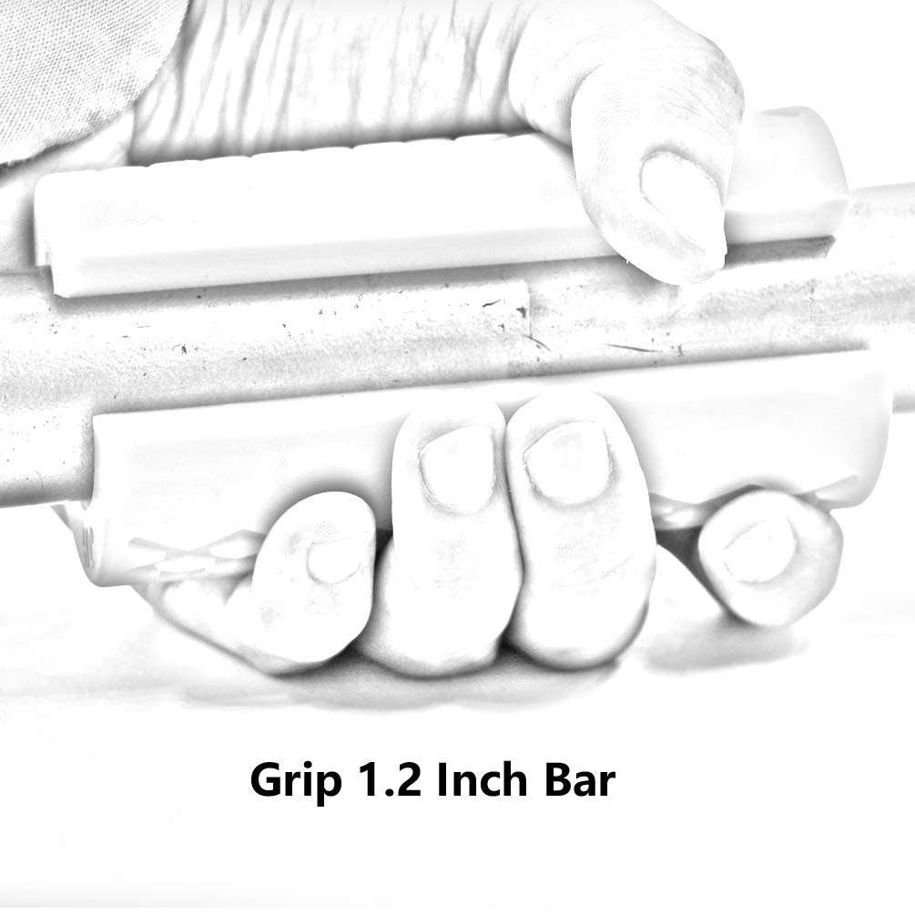 Gym Weight Bar Grips - fit Standard Barbell, Dumbell Handles, Bicep, Pull Up Bar, Rope Grips - Grip Bar Body Arm Forearm Builder Strength for Weight Lifting Fitness Training (Red, Moderate) 6