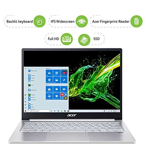 Acer Swift 3 SF313-52 10th Gen Intel Core i5-1035G4 Processor 13.5 inches 2256 X 1504, LCD, LED Laptop (8GB/512GB SSD/Windows 10 Home 64Bit/Integrated Graphics, Silver, 1.19 kg) 2