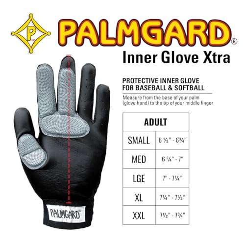 Markwort Palmgard Xtra Inner Glove, Black, Left Hand, Adult, XX-Large 2