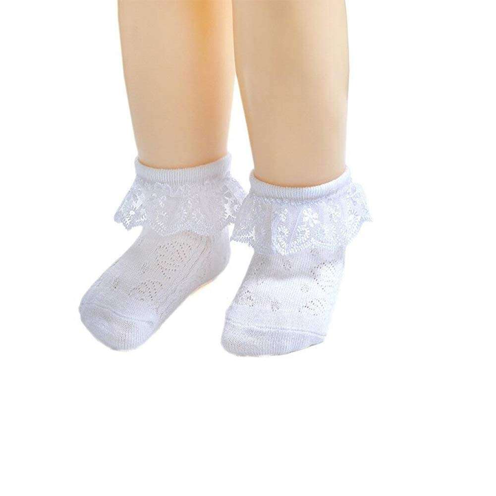 Baby Summer Girls' Princess Lace Thin Spring Summer Cotton Socks Dressy Socks (Multicoloured, 6-12 Months) 3
