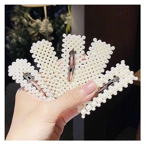 Softwrap 16 Pcs Hair Clips Korean Style Pearl Large Hair Clips Pins Barrette Styling Accessories Clips Hair Accessories For Girls Women 4