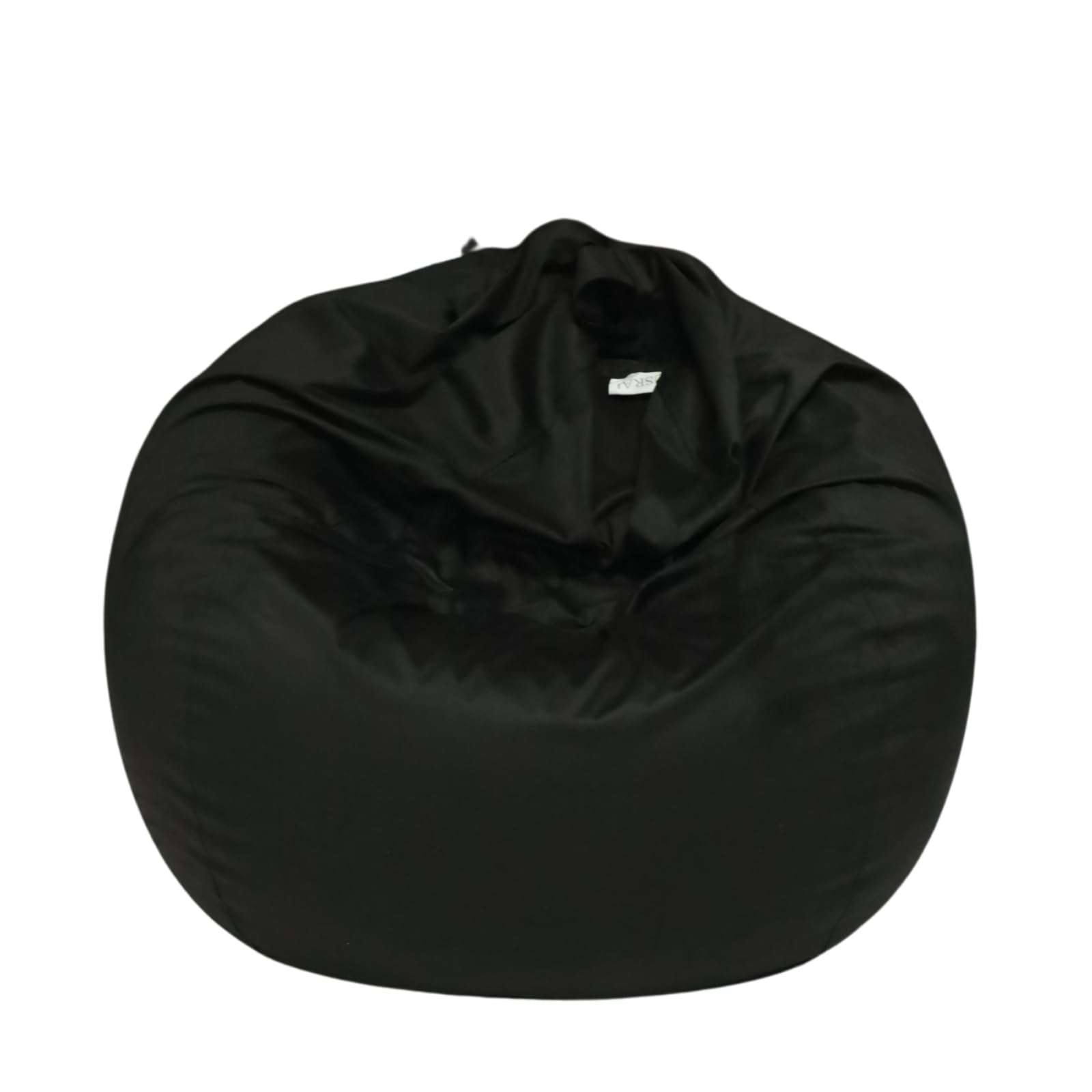 Tusrai Bean Bag Cover with Liner Only Washable 3ft (No Filler) Velvety Luxurious Microfiber Suede Bean Bag Chair Cover for Adults Indoor (Black-Cover&Liner Only, Large) 3