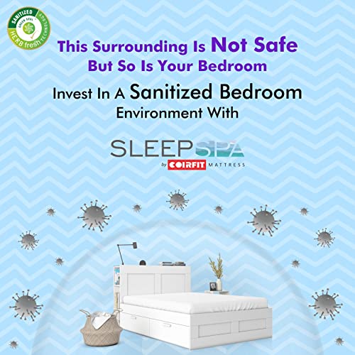 SLEEPSPA 6-inch Single Size COCOLATEX Coir & Latex Mattress with Milk Fiber Fabric with HerbFRESH��Technology (72X35X6, White) 4