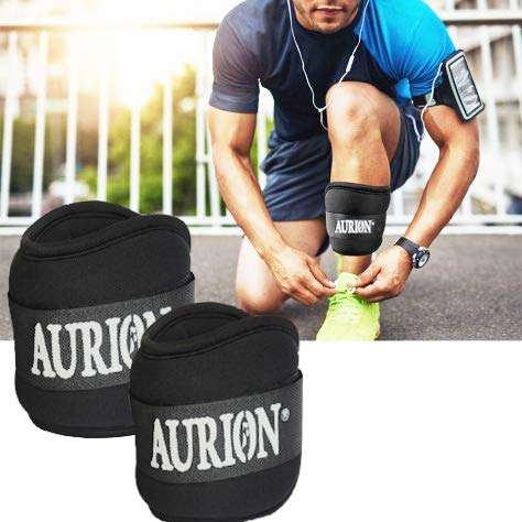 Aurion Weight Bands - 0.5 KG x 2 (Set of 2) | Resistance Exercise | Resistance Bands | Wrist Ankle | Fitness Band | Workout Equipment (Black) 6