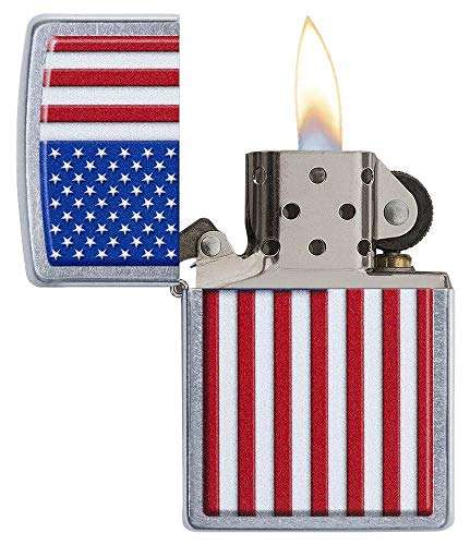 Zippo Patriotic Street Chrome Pocket Lighter 3