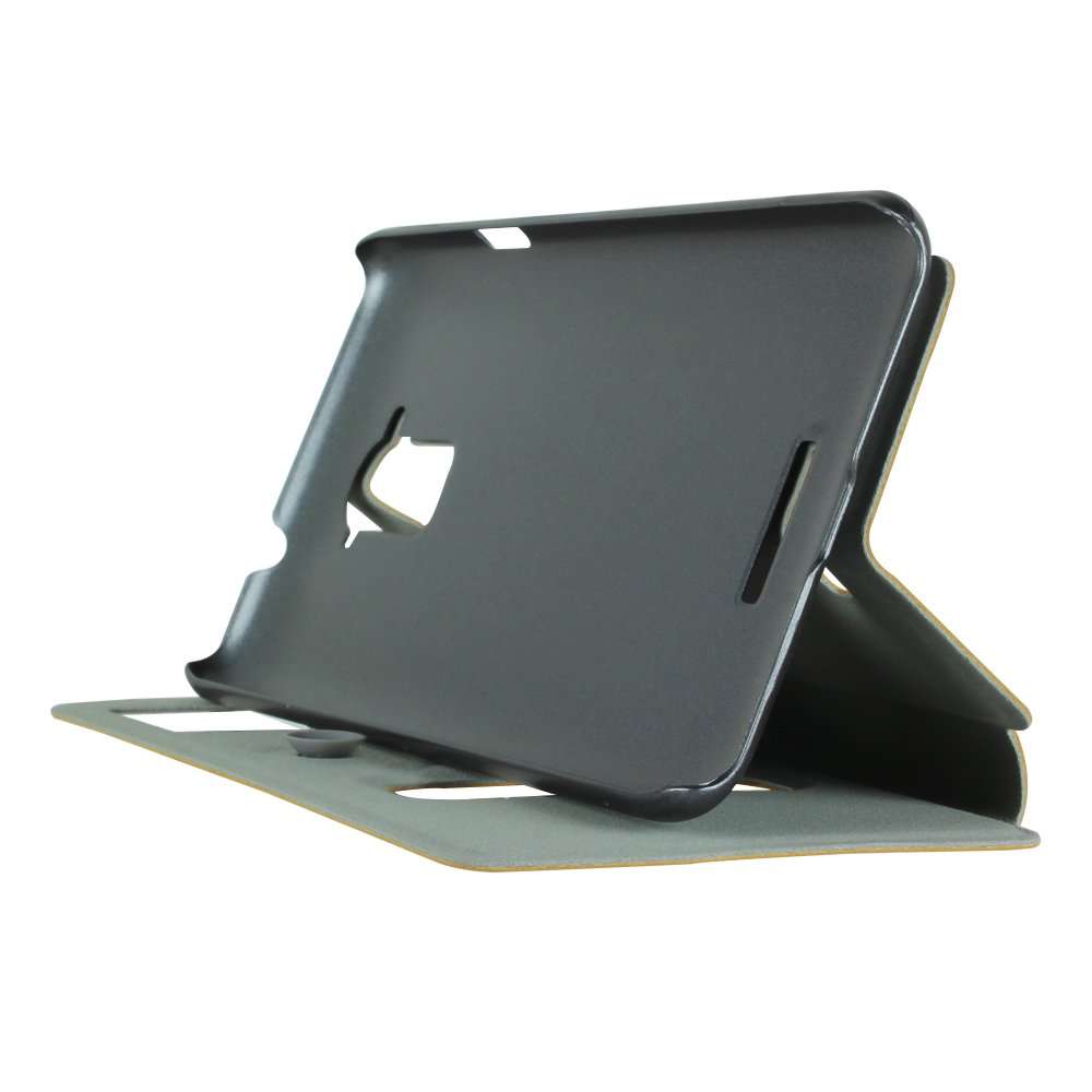 Heartly Gold Sand Sparkle Luxury PU Leather Window Flip Stand Back Case Cover for Coolpad Note 3/Coolpad Note 3 Plus - Hot Gold 6