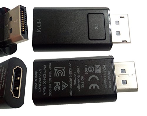 DP to HDMI Adapter Compatible HP Laptop DisplayPort to HDMI 1.4 Adapter Desktop Workstation Laptop 749288-001 749214-001 1